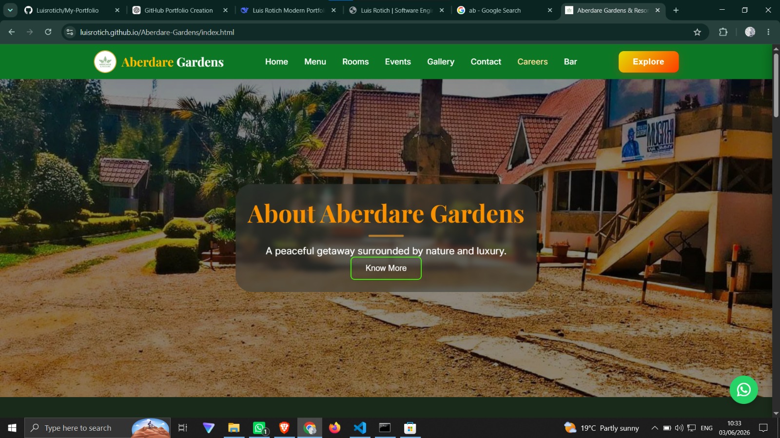 Aberdare Gardens Website